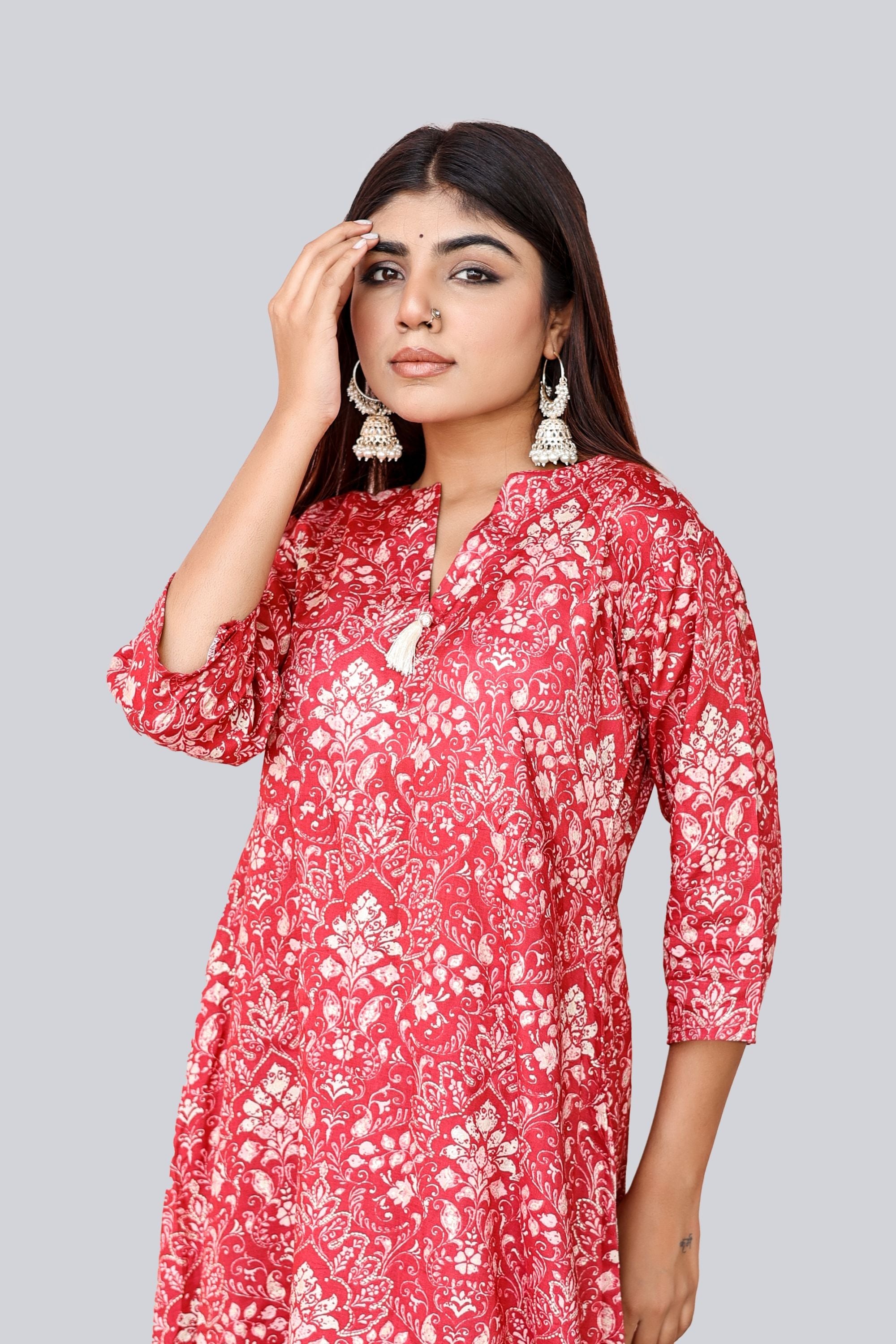 Beautiful Silk Up-Down Kurti with great color detailing. | Fashion design  dress, Saree blouse designs latest, Clothes design
